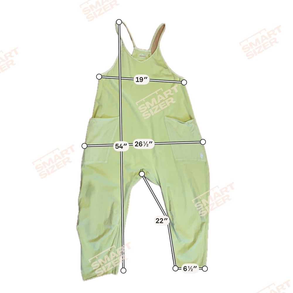 Free People FP Movement Womens Hot Shot Onesie Size S Yellow Slouchy Jumpsuit - Picture 7 of 7